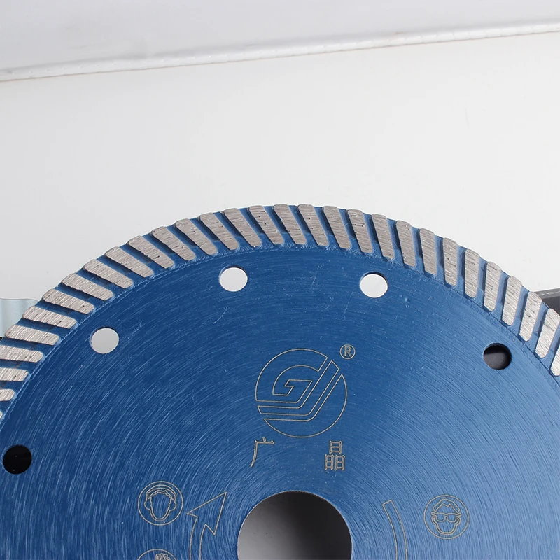 GJ Quick Cut 6 Inch 150mm Diamond Saw Blade Turbo Edge Cutting Wheel For Granite Brick Concrete Ceramic Tile Marble Dry Cutting
