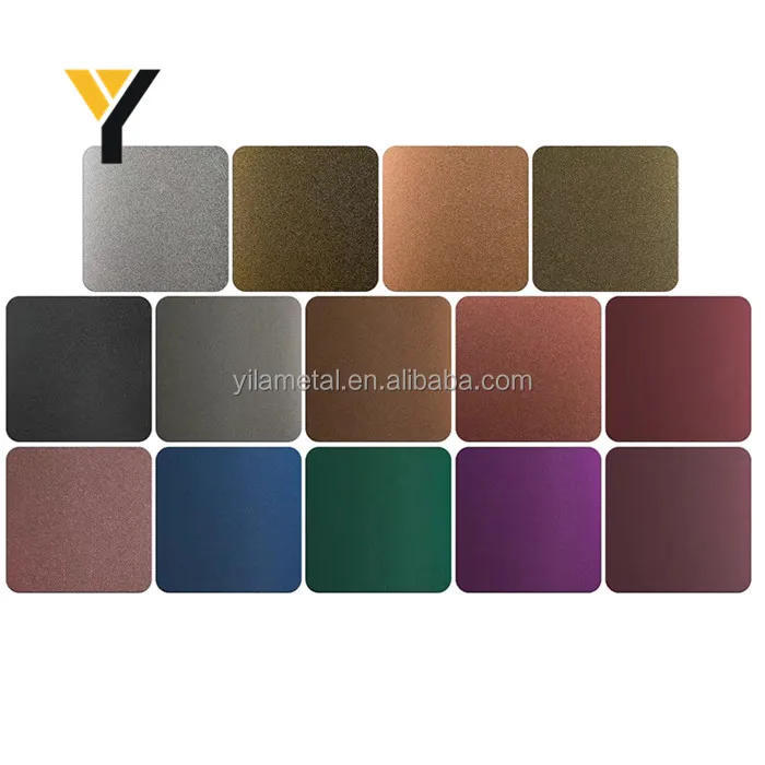 SUS 304 4x8 color mirror gold  stainless steel sheet for wall panel