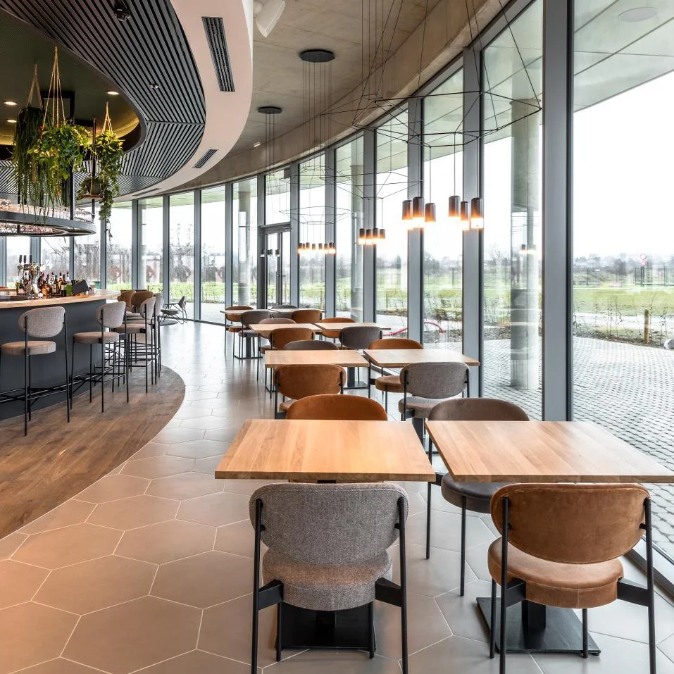 (SP-LC846) Guangzhou мебель для кафе ресторанов будки и Ресторанный стол стулья