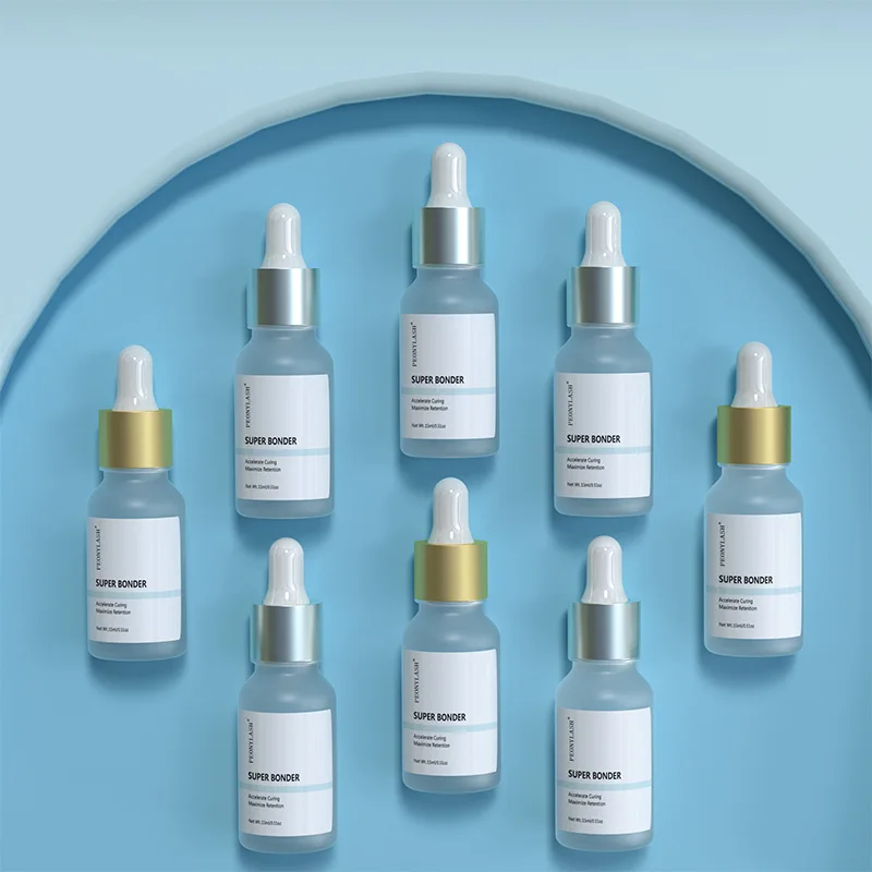 Super Bonder Top Clear Fast Drying Custom Private Label Accelerator Eyelash Extensions Lash Super Bonder Eyelash Glue