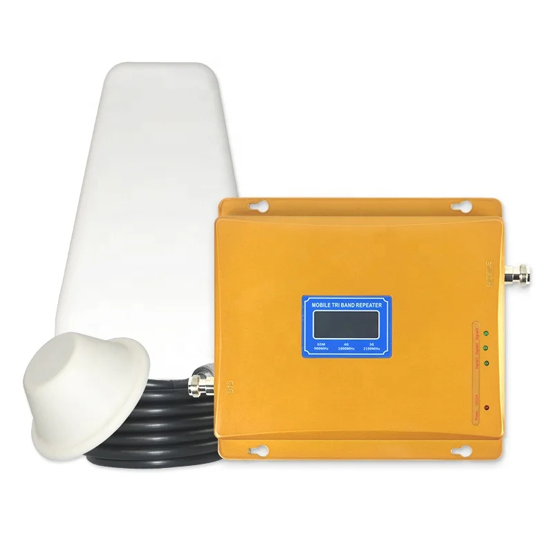 Dual band GSM 2g 3g 4g lte mobile network booster 900/1800mhz signal repeater with Antenna signal booster repeater 3g 4g lte