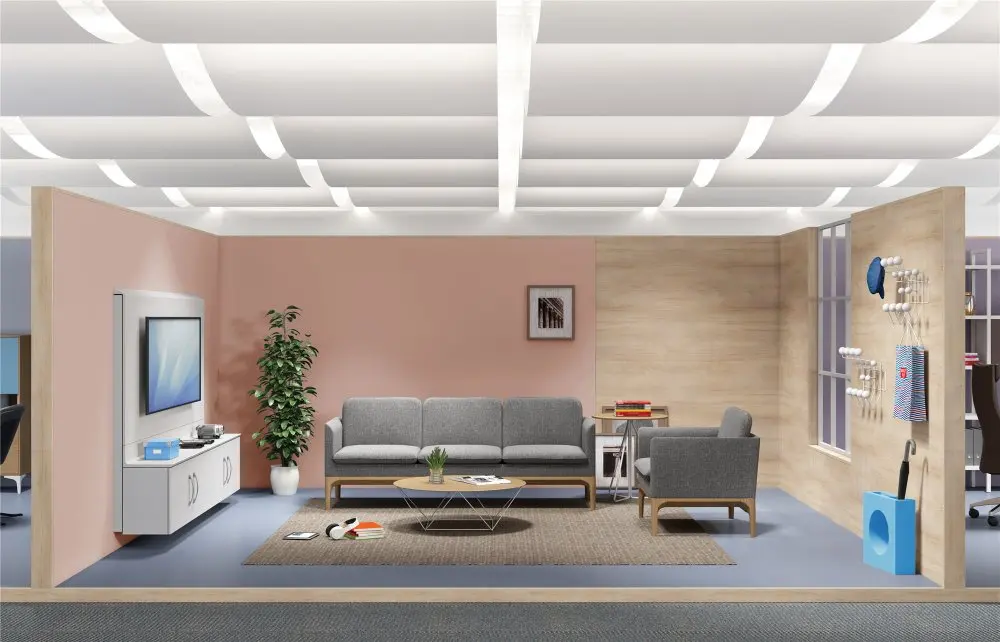 Luxury Modern Office Furniture Sets Design L Shaped Lounge Sofa 1 Seater Office Sofa