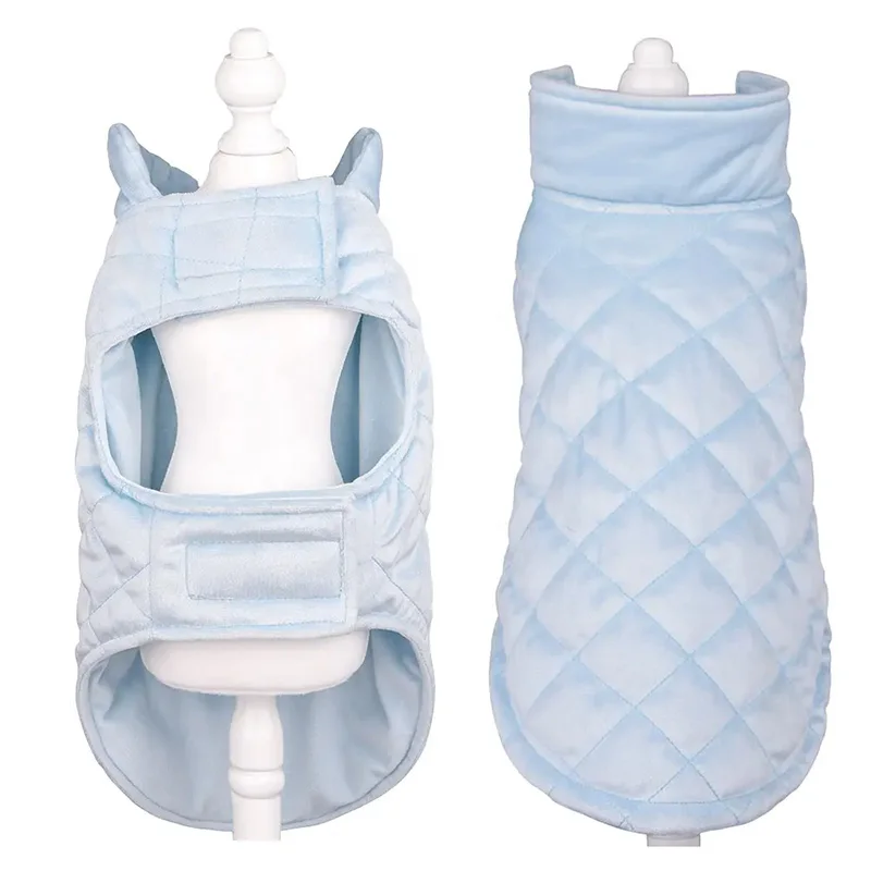 Velvet Dog Sweater Coat Pet Puppy Winter Jacket for Cold Weather Dog Apparel Carton Packaging Customized Stylish Windproof Plush