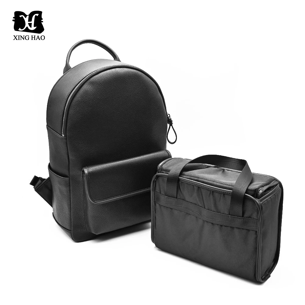 Factory Custom High Quality Large Storage Microfiber Leather Camera Bag DSLR Camera Backpack For Travel