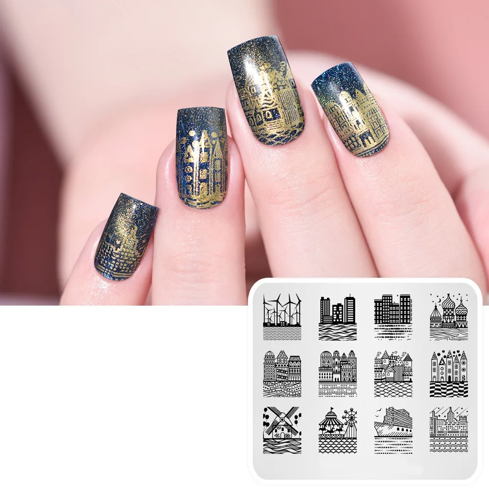 Personality Design Nail Art Stamp Polish Stamping Plates For Beauty Nails