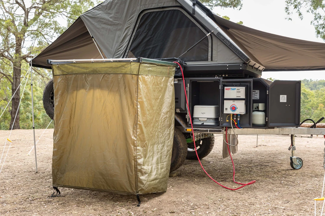 
Factory Suppply MIni Off Road Camping Trailers Small Camper Trailer with Bathrooms for Family 