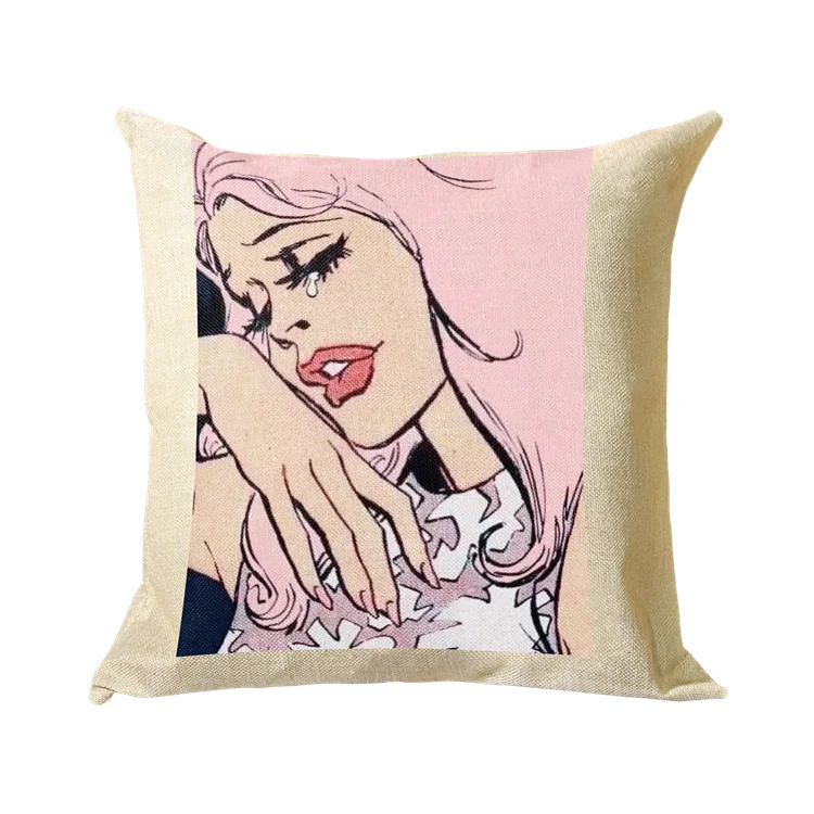 
colorful striped panne velvet pillow case crystal diamond linen fabric throw pillow case silk sheets pillow case 