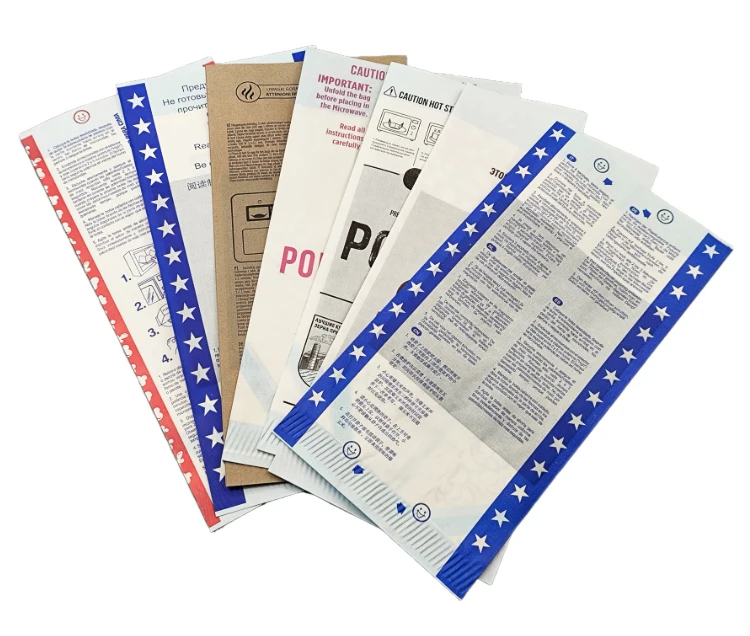 Craft Paper Bags Wholesale Microwave Popcorn Packaging Bags Kraft Paper 28-50gsm Sugar Free Bags