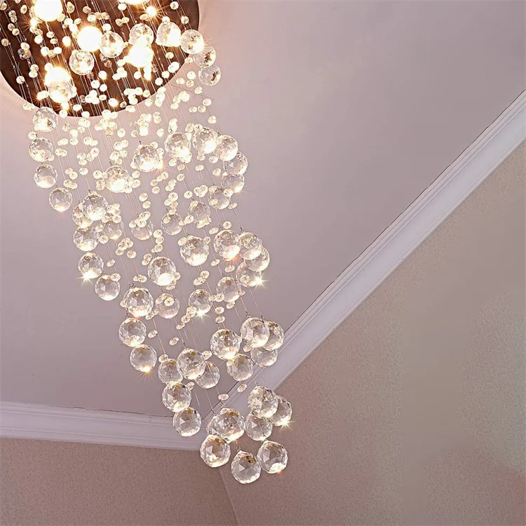 Low Price Decoration Retro Style Clear Large Modern Nordic Lighting Chandelier Luxury