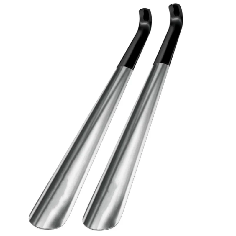 Wholesale Metal Stainless Steel Long Shoe Horn Metal lazy Shoehorn