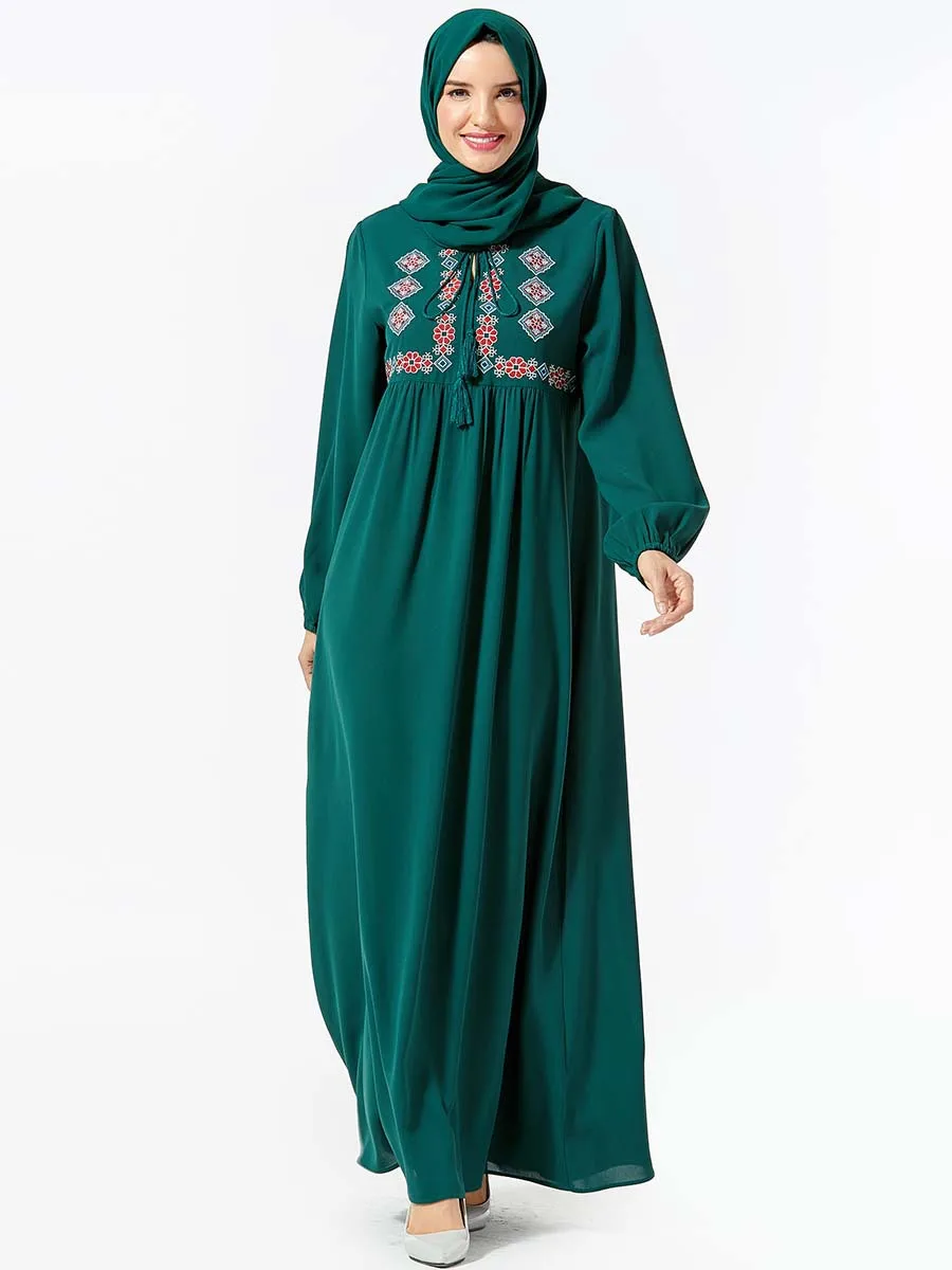 Abaya Fashion Muslim Woman Maxi Turkish Clothes Dresses For Arabic Women Muslim Dress 2020 Pakistan Burka Women-burqa (No Scarf)