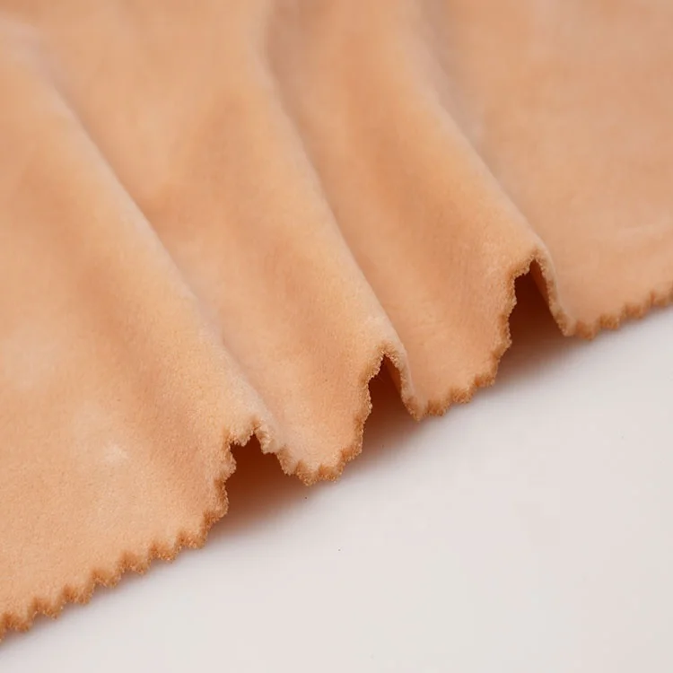 High Quality Knitted Velboa Plush Crystal Velvet Crystal Super Soft Velvet Fabric Super Soft
