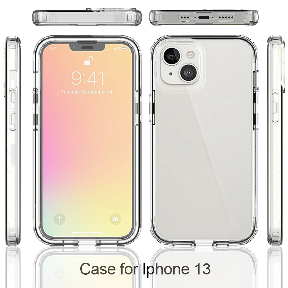 Cell Phone Case TPU PC With Aluminum Sheet Sublimation Blanks For iPhone13 12 12 11 X XS XR Case