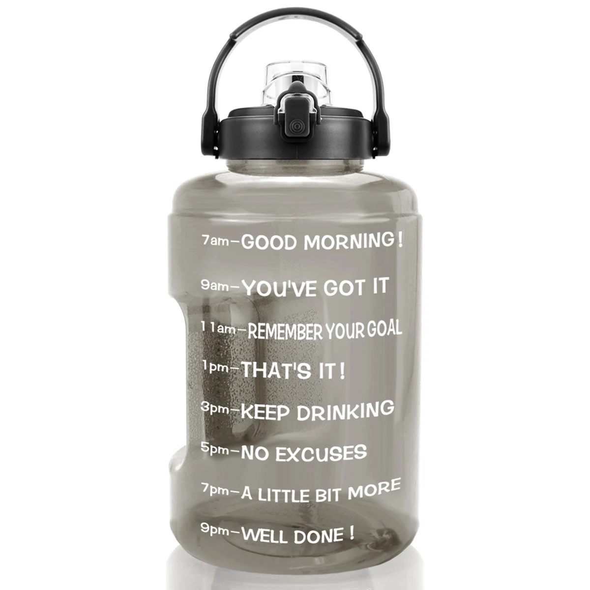Customized High-Capacity PETG BPA-free Gallon Water Bottle with Cup Sleeve  Ideal for Outdoor Camping and Fitness