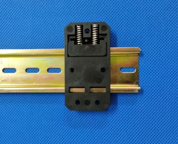 DIN Rail Mount Clips Plastic Nylon Spring Din Case Clip 76.5mmx20mmx8mm Din Standard Rail Plastic Mounting Clips