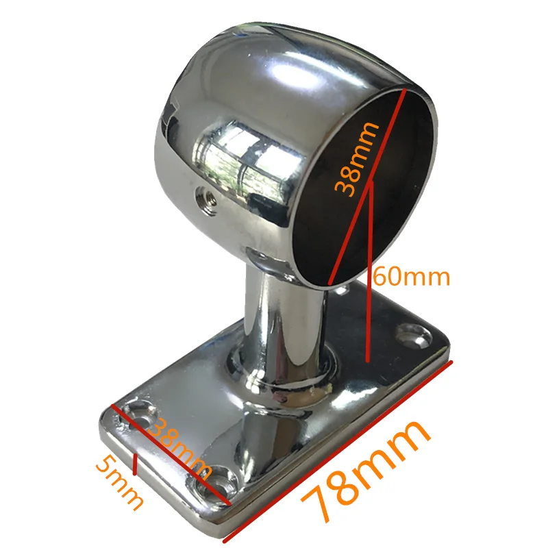 Marine  wall mounted storm rail brackets End brackets