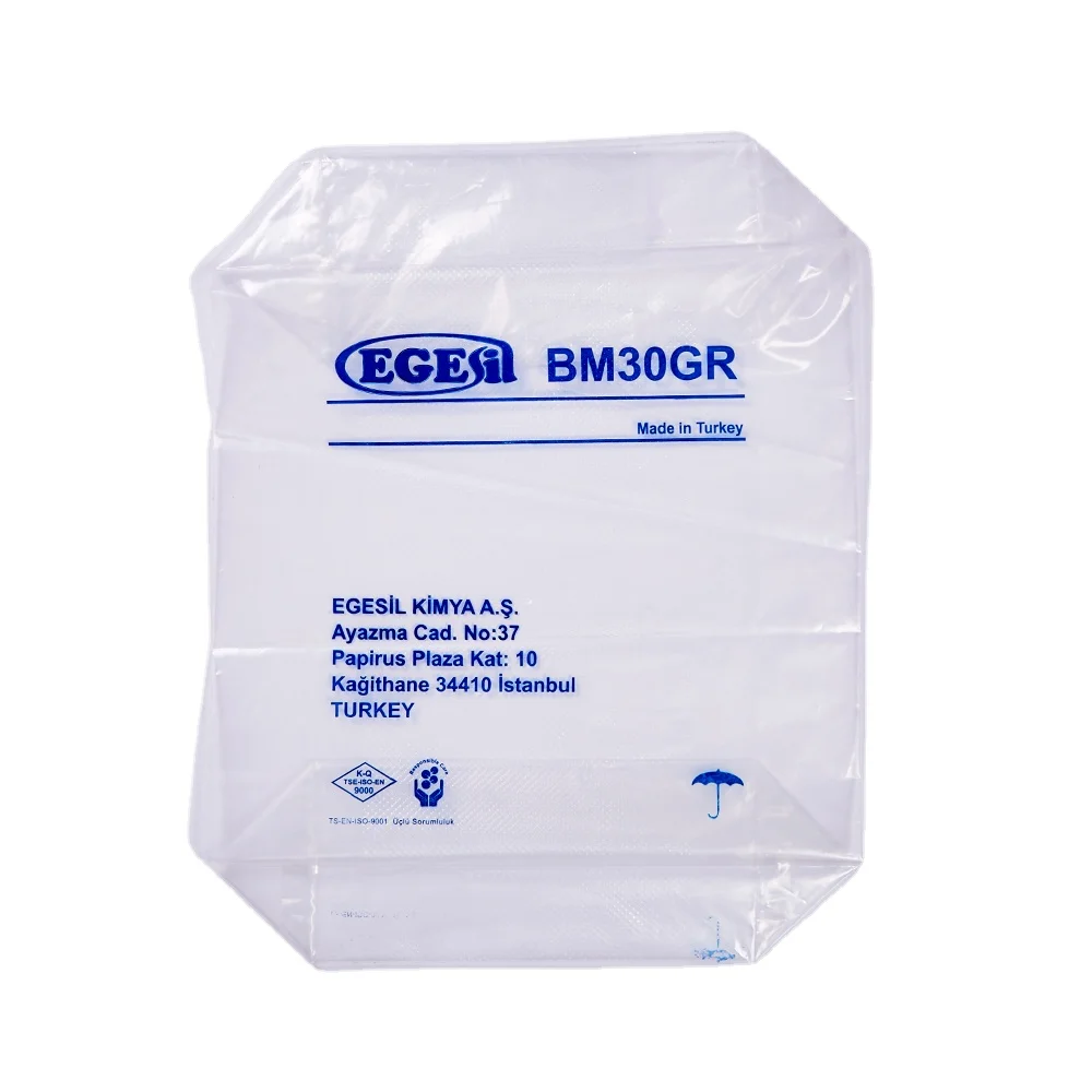 China  factory  wholesale square bottom plastic  bags  for  pellets packing  25kg