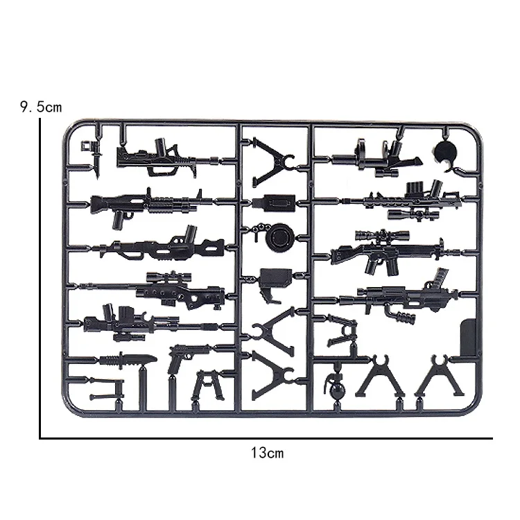 Gun weapon Toys WW2 Military Mini Figure Soldier Camouflage Rifle Army Accessories MOC Building Blocks