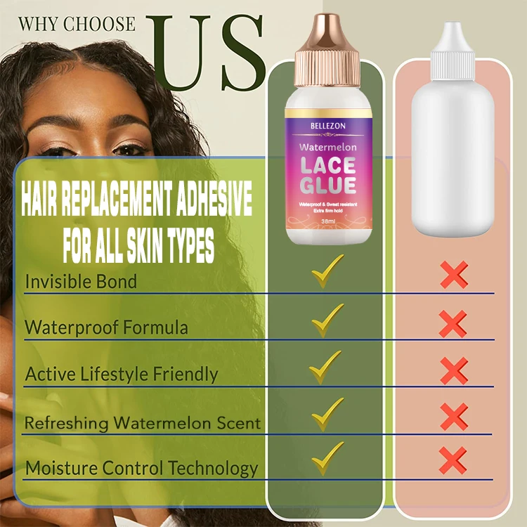 Watermelon Scented Invisible Transparent Lace Adhesive Glue Wig Hair Bond Glue