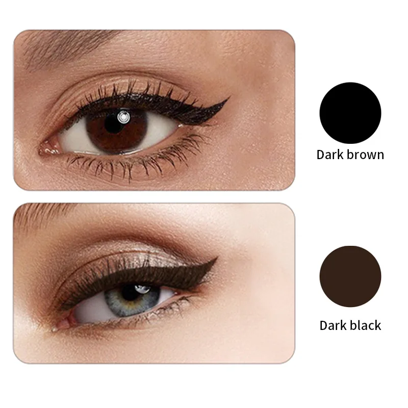 Wholesale Eye Makeup Black Brown Eyeliner Liquid Extremely Fine Waterproof Non Smudge Long Lasting Eyeliner