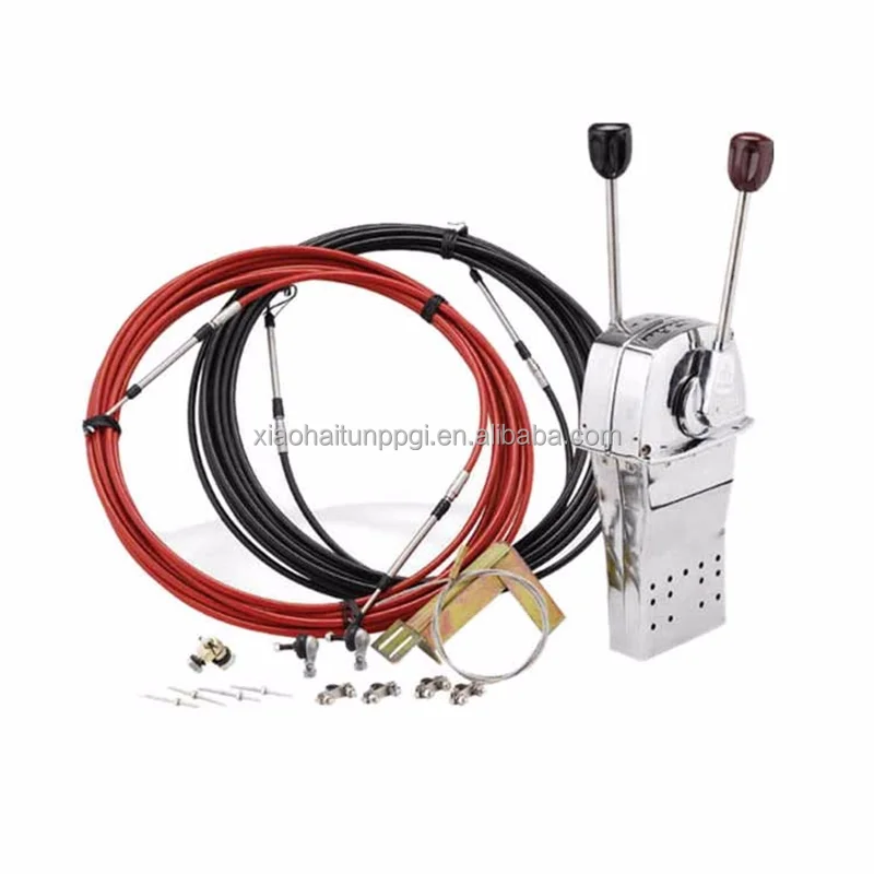 Little dplphin marine engine throttle control lever with cables