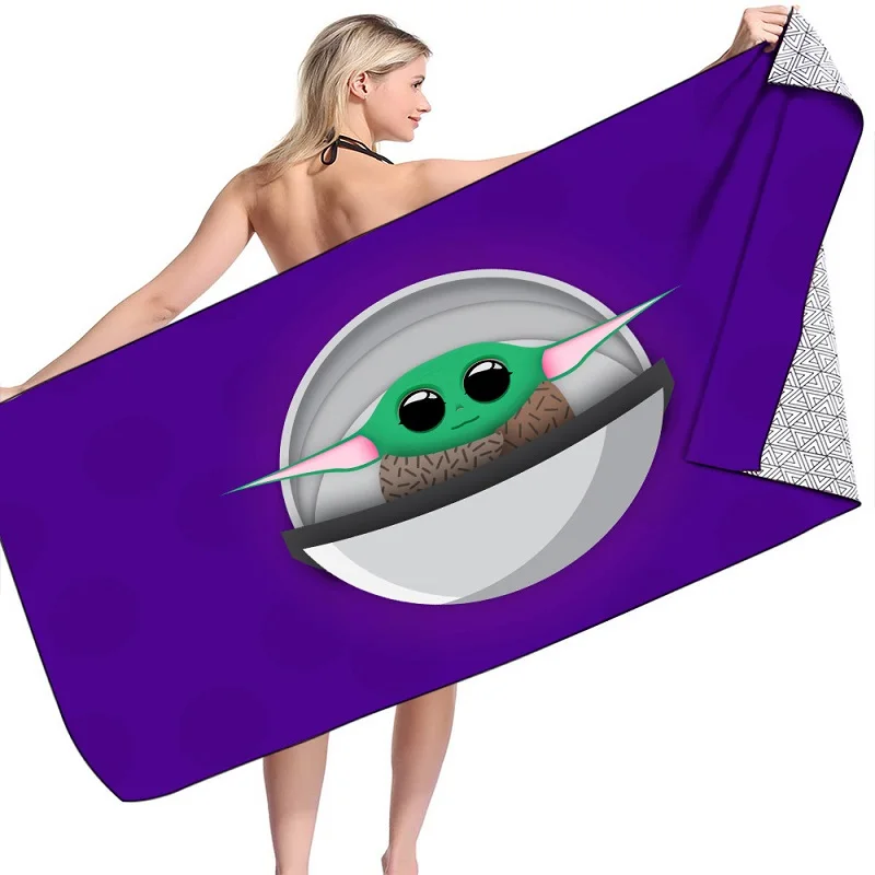 Hot Sale Stitch Anime Beach Towel Microfiber Double Sided Fleece Bath Towel Microfiber Beach Towel