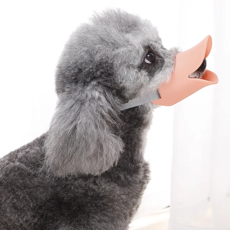 Comfortable Soft Dog Muzzle Anti Biting Barking And Chewing Cute Duck Mouth Shape Dog Muzzle