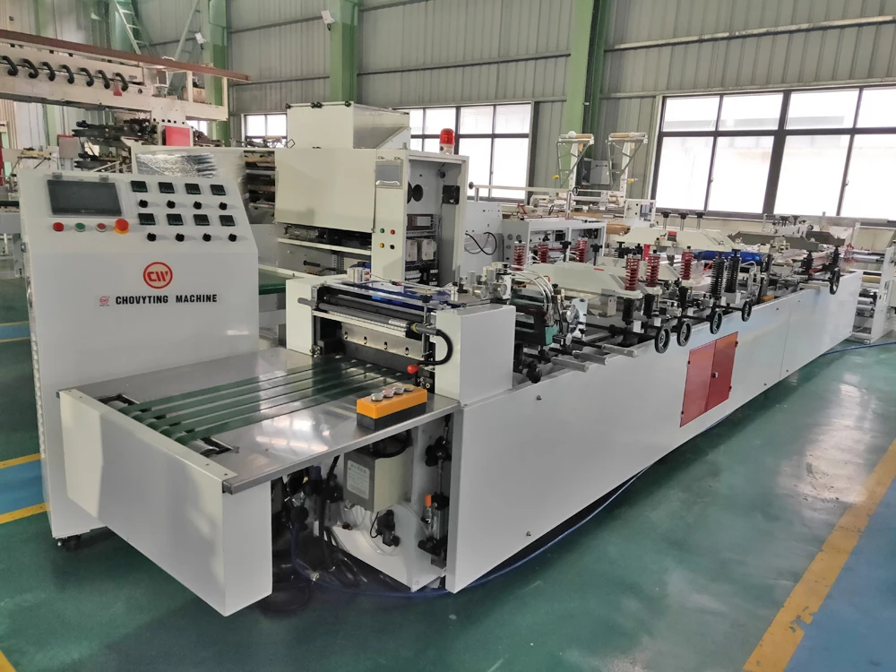 
Automatic laminated T sealing central sealing side gussets pouch bag making machine food packaging laminated bag making machine 