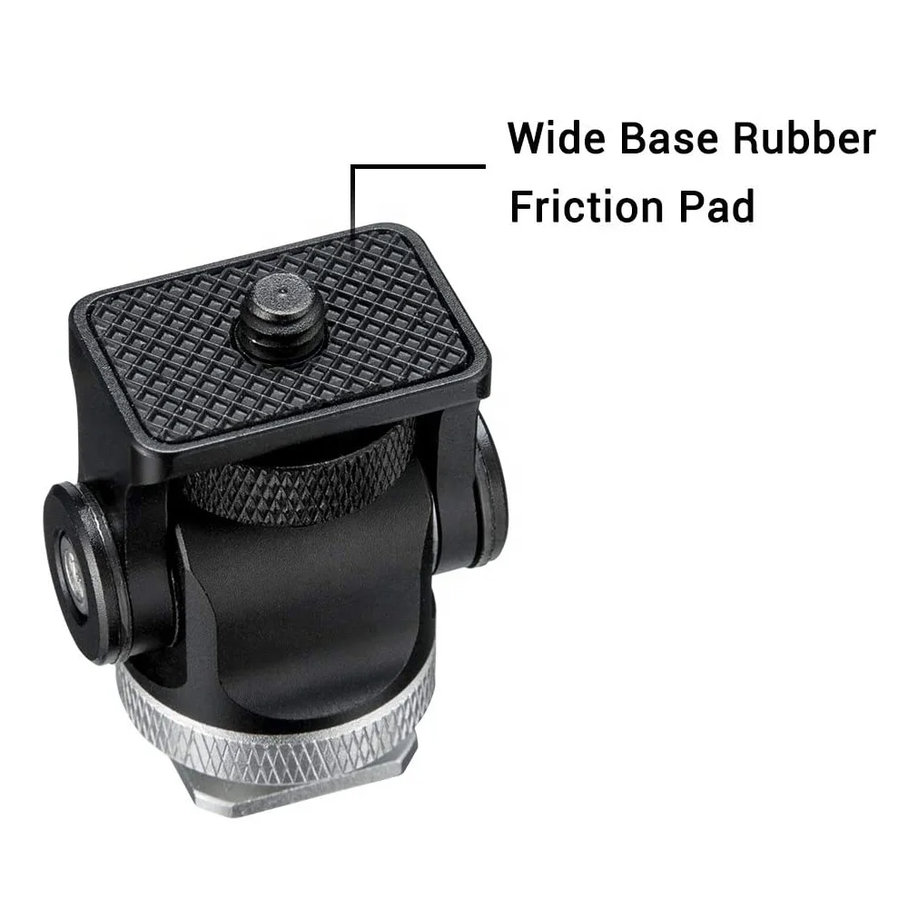 Mini Hot Shoe Adapter Stand Field Monitor Mount Monitor Holder Vlogger Monitor Mount Snail Head Holder Cold Shoe Mount