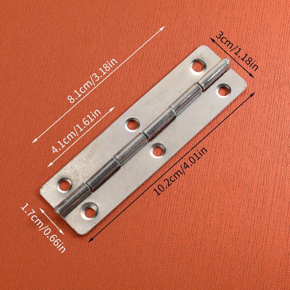 Small Packaging Accessories: 100mm Nickel-plated Silver 6-Hole Antique Hinged Peephole for Wooden Gift Boxes and Ornaments