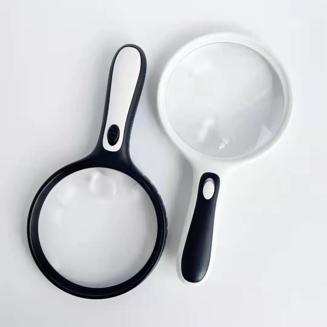 Magnifier Manufacturers In China Illuminated LED Lamp Reading Magnifier Magnifying Loupe Entomology For Kids