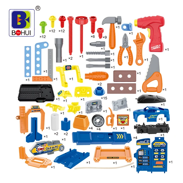 Пластиковый строительный мастерский комплект для ролевых игр детский инструмент «сделай сам» верстак игрушка детский инструмент игрушки