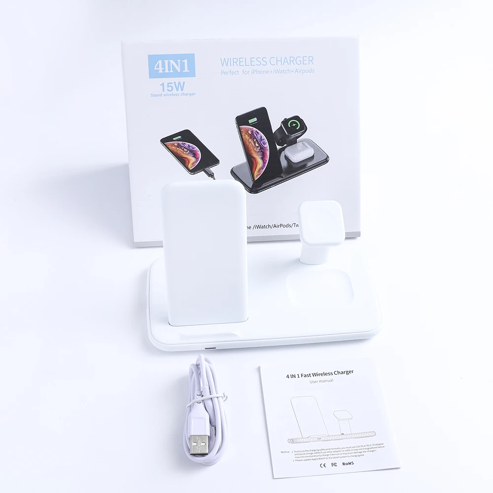 Трендовые продукты 2020, Новое поступление, беспроводное зарядное устройство с Usb-портом для Airpods, для Iwatch, зарядная док-станция Apple
