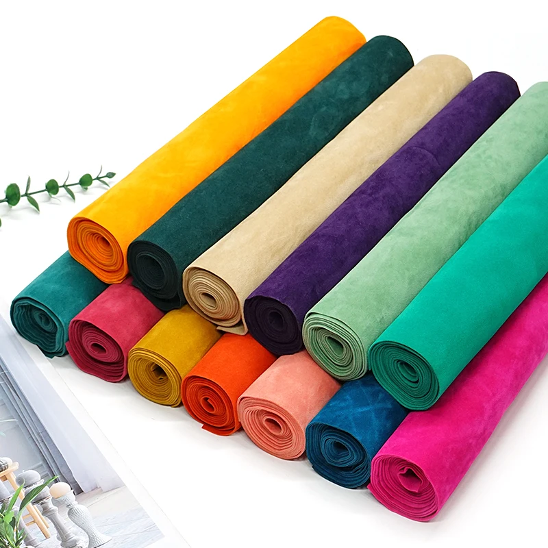 30*145CM Soft Velvet Faux Leather Sheets Solid Synthetic Leather For DIY Bows Bags Shoes Accessories