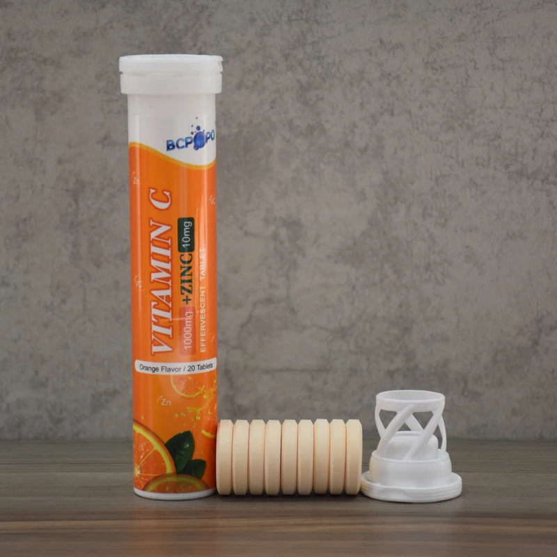 OEM effervescent tablet manufacturer vitamin c plus zinc
