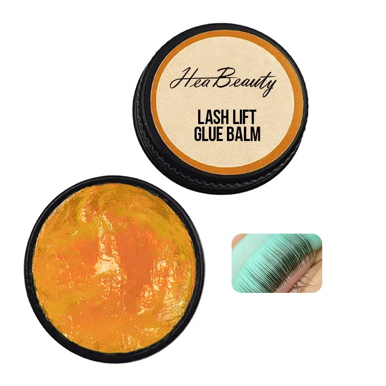 HeaBeauty 15g Private Label Orange Strong Hold Eyelash Perm Lash Lift Glue Shieldslip Balm wholesale