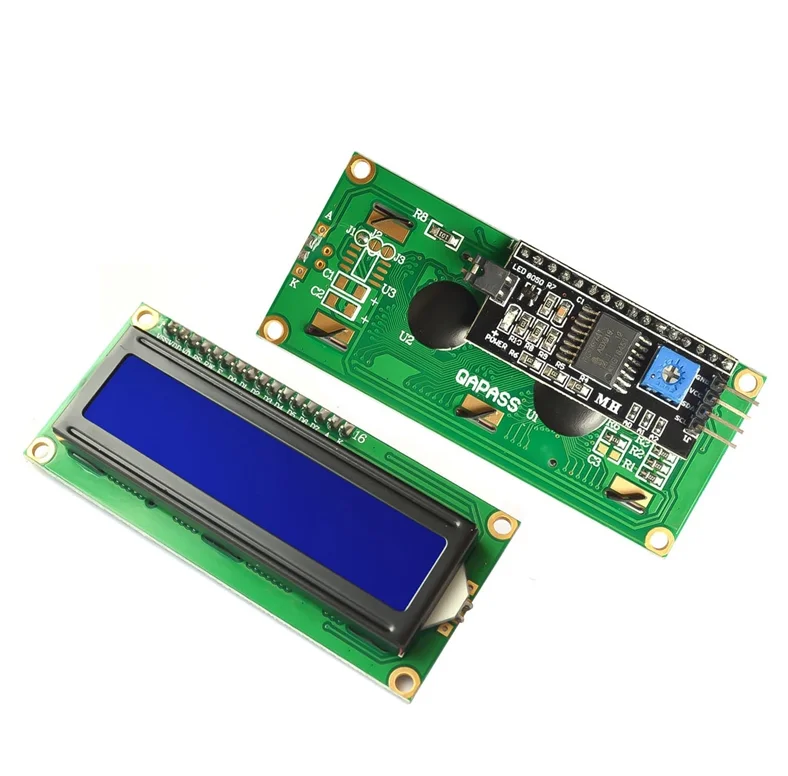 Модуль LCD1602 + I2C LCD 1602 синий экран
