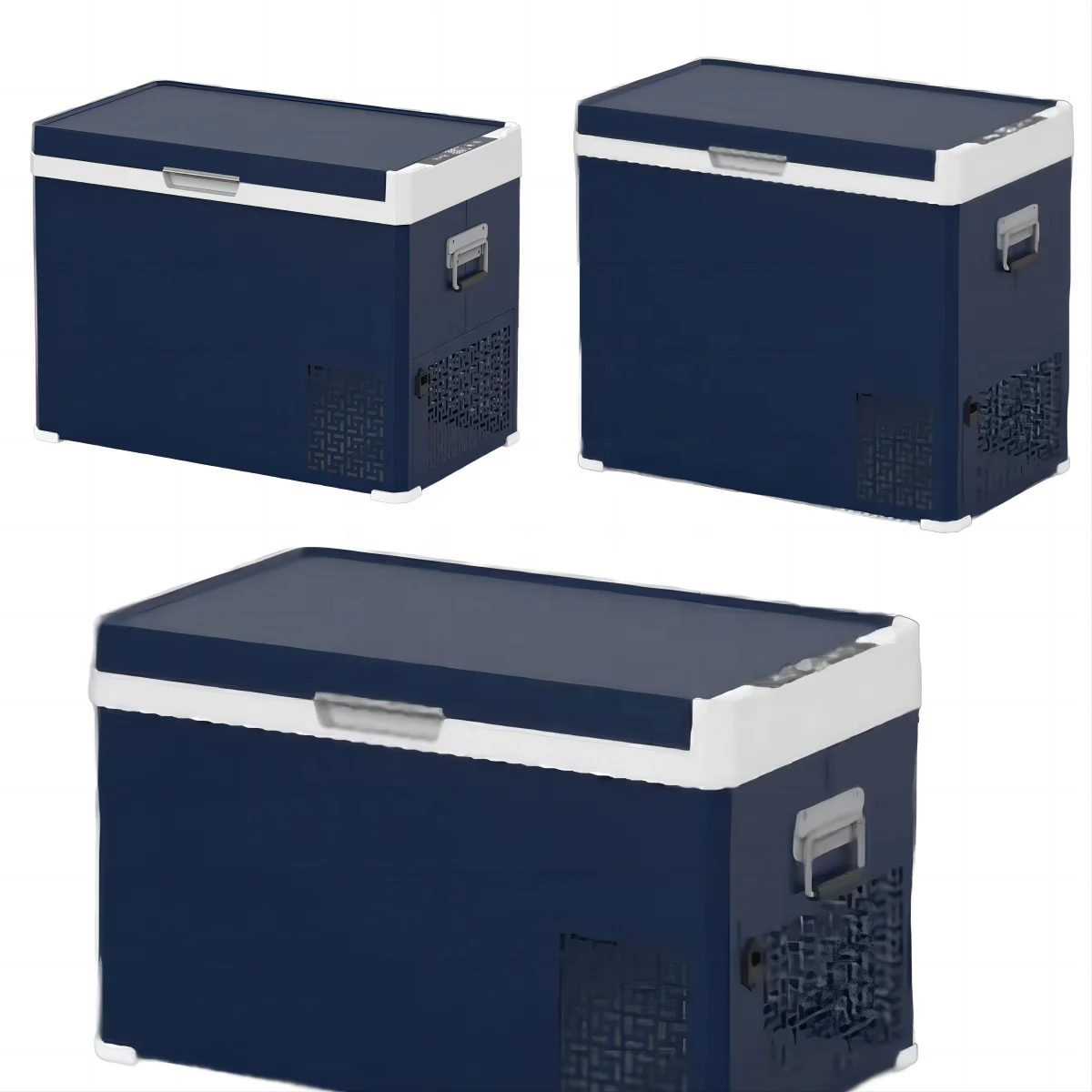 Truck Refrigerator Freezer Cooler Box Portable Car Fridges 12V/24V/100-240V Steel Freezer Vehicle Refrigerator AC.684.150