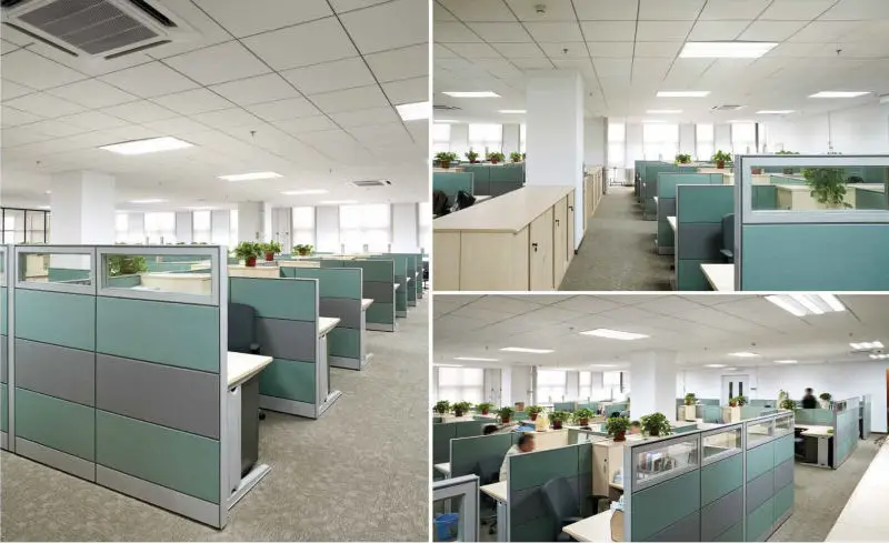 2024 new design Office Workstation Sectional panel Partition Custom glass or panel divider staff workstation desk