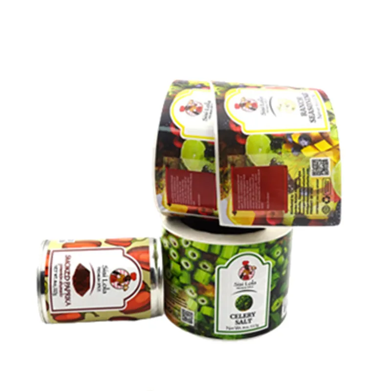 Label Cosmetic Canned Food Barcode Honey Bottle Wrap Jar Packaging Sticker Spice Stickers Custom Paper Adhesive Sticker Gua