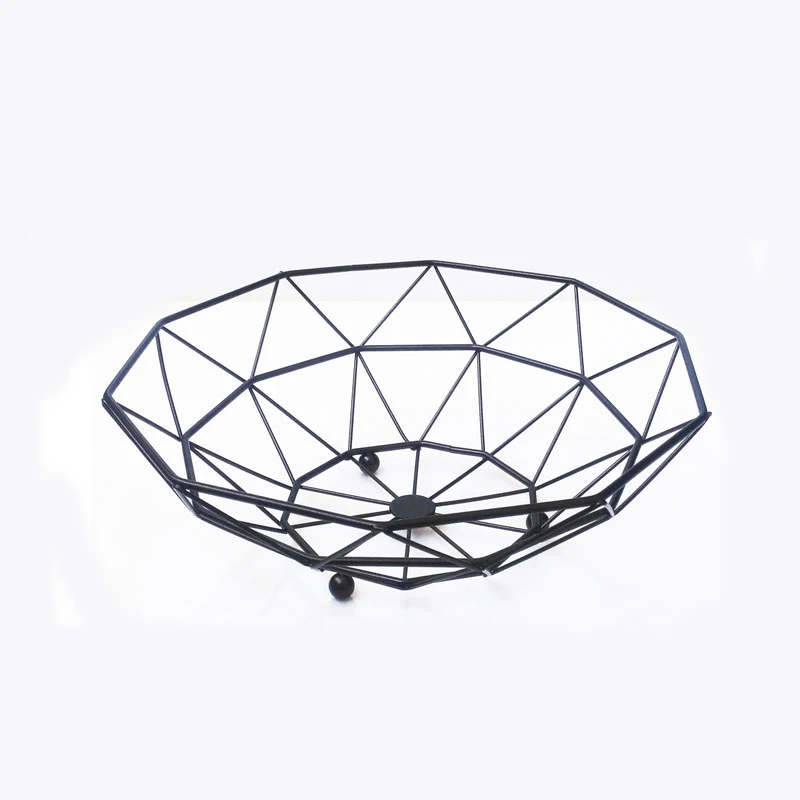 
Metal stackable wire fruit storage baskets bowl 