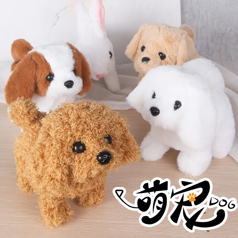 2021 Barking Walking Wag Tail Dog Toys Electronic Plush Dog Husky Teddy Alaska Panda Animal Stuffed Plush Cute Toy for Children
