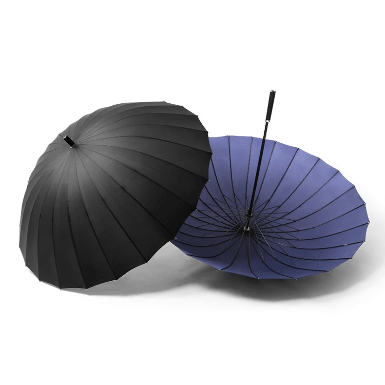 
25inches 2-3 persons 24K custom rainbow advertising straight golf umbrella 