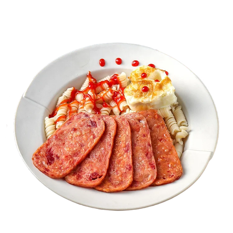High Quality 340g Square Shape Instant Canned Pork  Canned Meat Luncheon For Sale