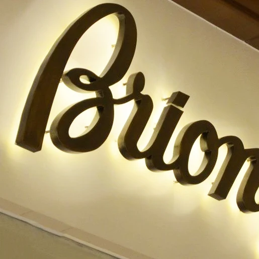 Manufacturer Custom Laser Cutting 3D Metal Titanium Backlit Signage Stainless Steel Letter Mirror Electronic Signs