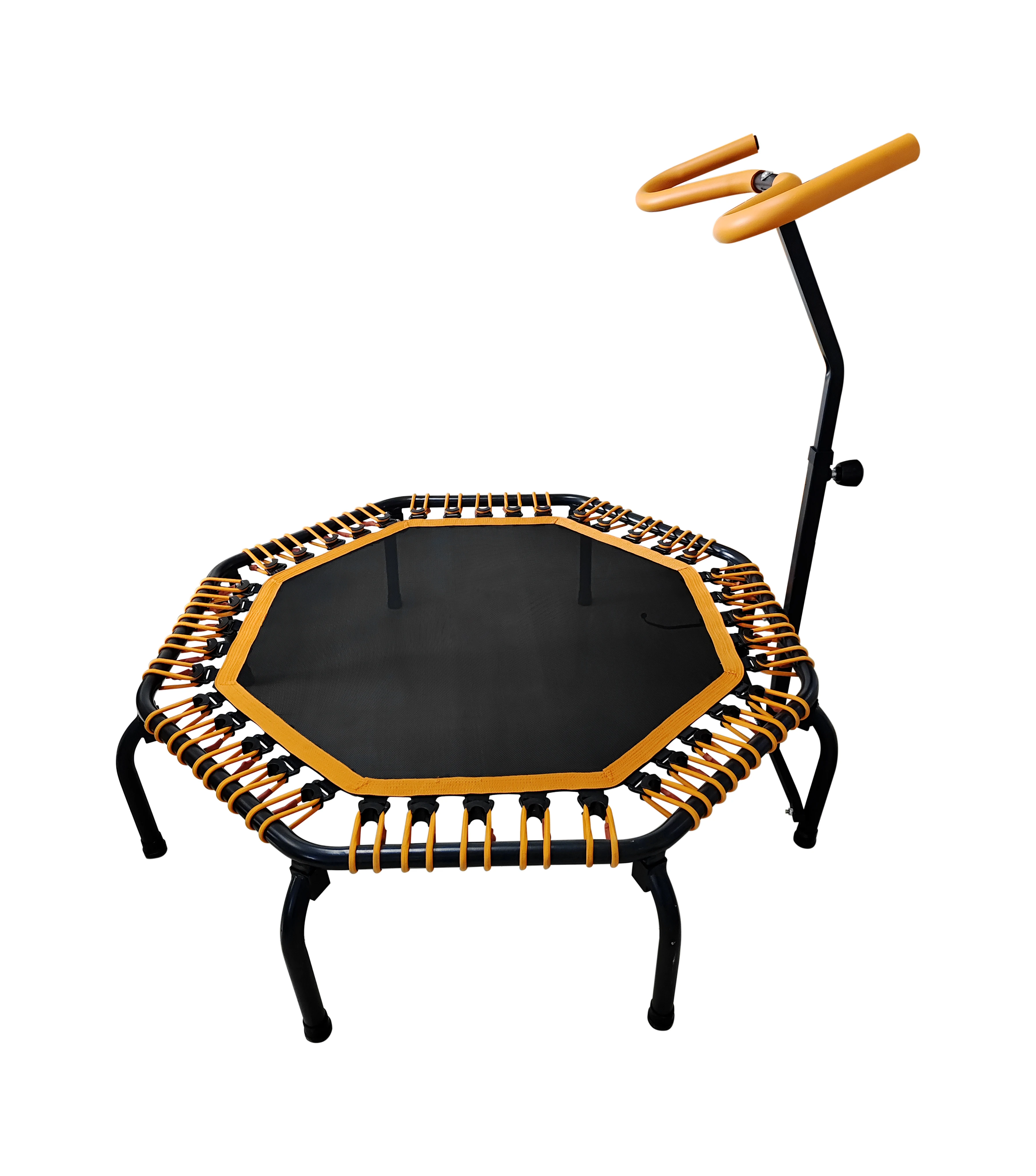 Reliable Adult Indoor Bungee Cord Jumping Rebounder Gymnastic Fitness Mini Hexagon Trampoline with factory price