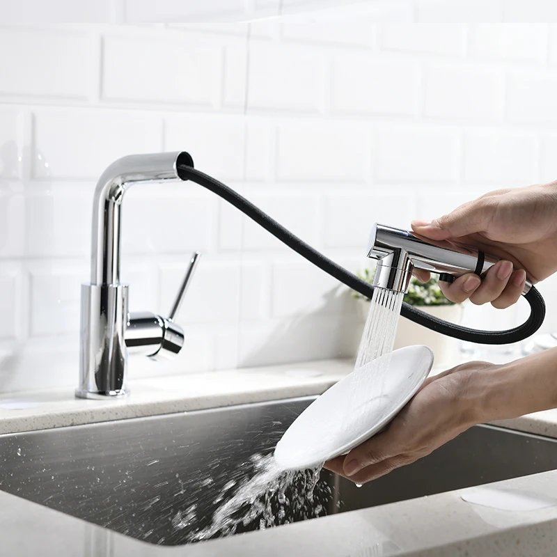 factory wholesale lowest price sanitary pull out kitchen faucet