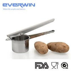 Durable Stainless Steel Potato Ricer,Potato Masher,Potato Press