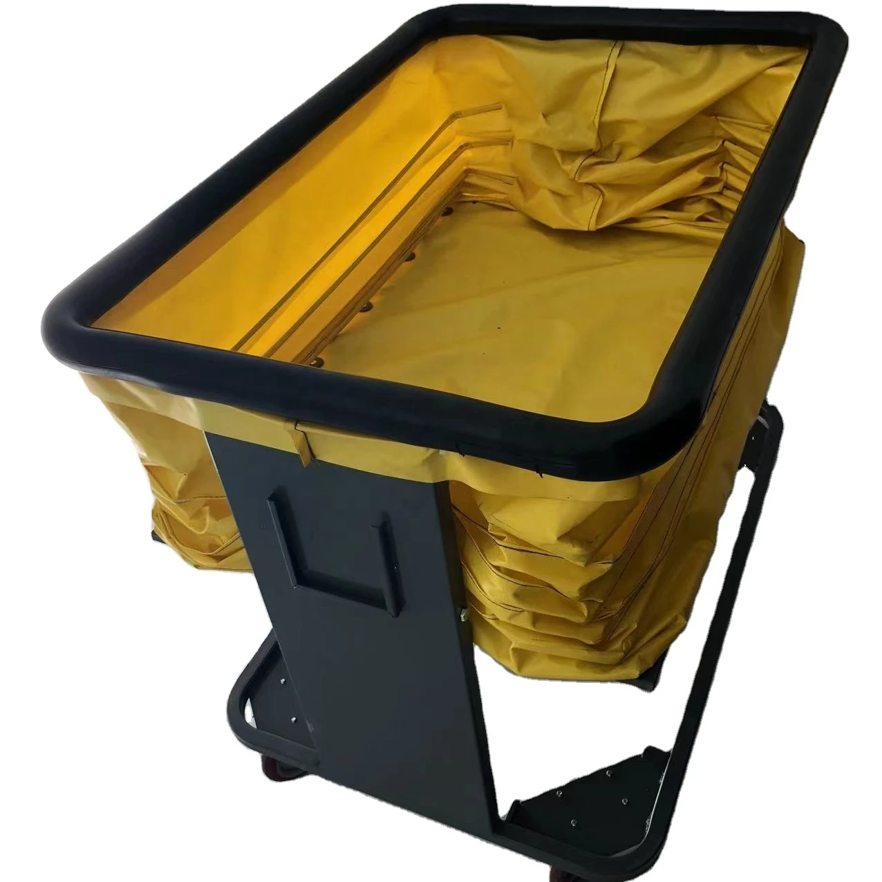 Self-levelling trolley for warehouse hotel restaurant moving container