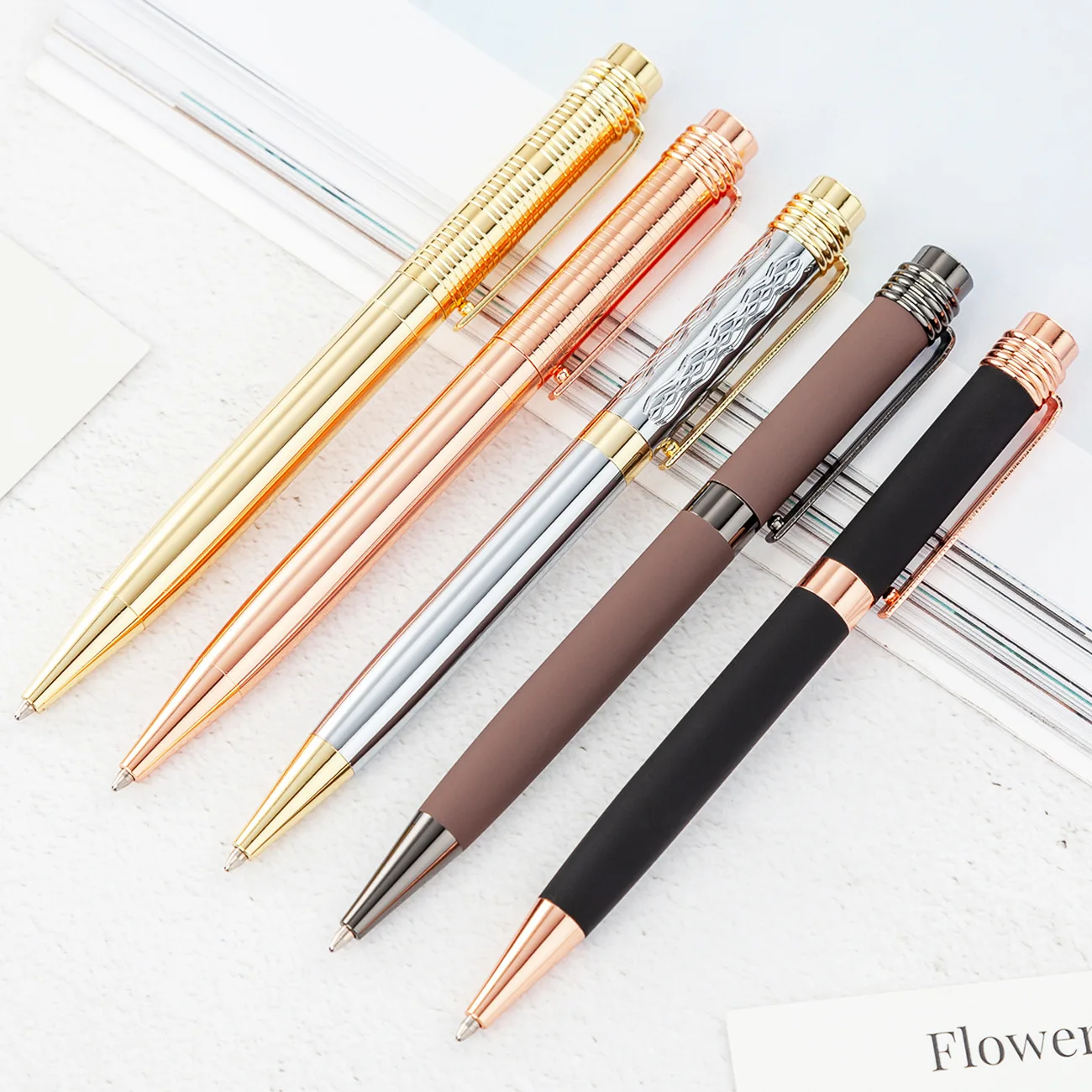 CHXN Matte metal rotary ballpoint pen Business creative gift advertising pen
